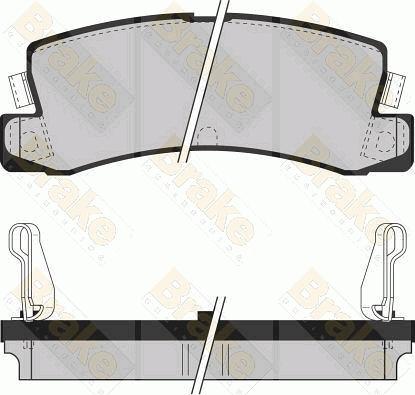 Brake Engineering PA534 - Kit pastiglie freno, Freno a disco autozon.pro