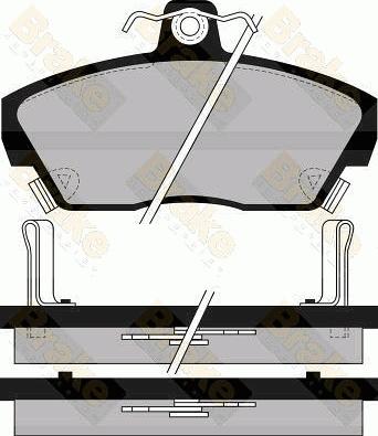 Lucas Electrical 6104971 - Kit pastiglie freno, Freno a disco autozon.pro