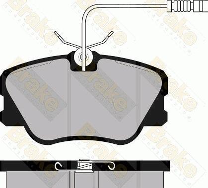 Brake Engineering PA532 - Kit pastiglie freno, Freno a disco autozon.pro