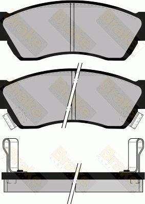 Brake Engineering PA576 - Kit pastiglie freno, Freno a disco autozon.pro