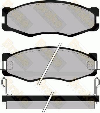 Brake Engineering PA601 - Kit pastiglie freno, Freno a disco autozon.pro