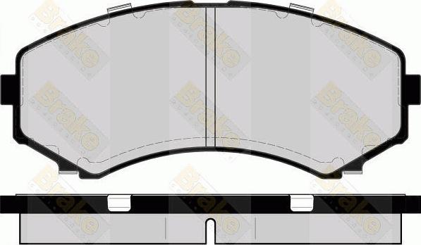 Brake Engineering PA1493 - Kit pastiglie freno, Freno a disco autozon.pro