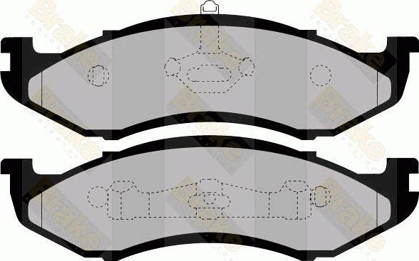 Brake Engineering PA1445 - Kit pastiglie freno, Freno a disco autozon.pro