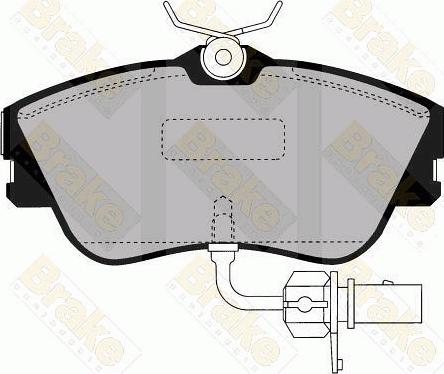 Brake Engineering PA1455 - Kit pastiglie freno, Freno a disco autozon.pro