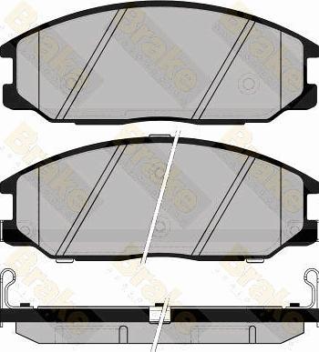 Brake Engineering PA1488 - Kit pastiglie freno, Freno a disco autozon.pro