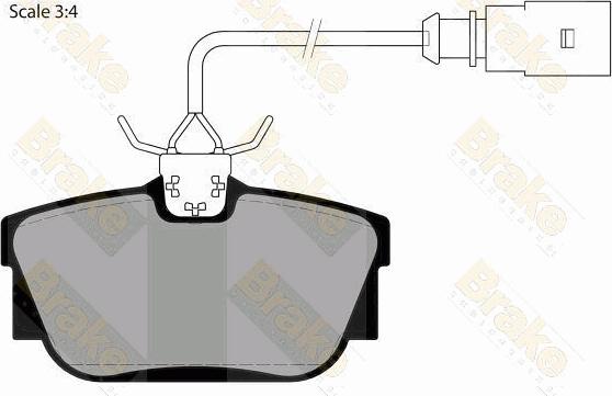 Brake Engineering PA1470 - Kit pastiglie freno, Freno a disco autozon.pro