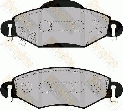 Brake Engineering PA1555 - Kit pastiglie freno, Freno a disco autozon.pro