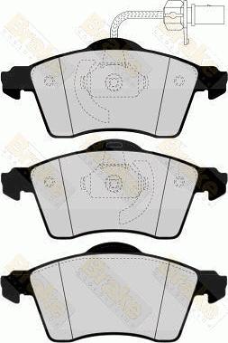 Brake Engineering PA1568 - Kit pastiglie freno, Freno a disco autozon.pro