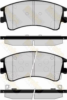 Brake Engineering PA1537 - Kit pastiglie freno, Freno a disco autozon.pro