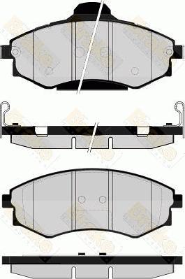 Ashuki N009-45 - Kit pastiglie freno, Freno a disco autozon.pro