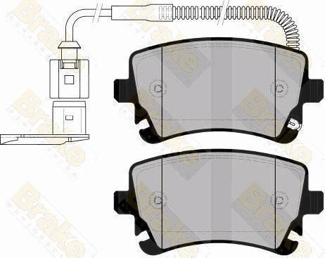 Brake Engineering PA1571 - Kit pastiglie freno, Freno a disco autozon.pro