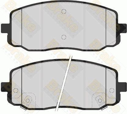 Brake Engineering PA1577 - Kit pastiglie freno, Freno a disco autozon.pro