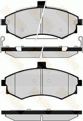 Brake Engineering PA1656 - Kit pastiglie freno, Freno a disco autozon.pro