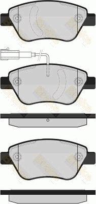 Brake Engineering PA1604 - Kit pastiglie freno, Freno a disco autozon.pro