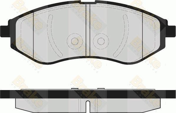 Brake Engineering PA1600 - Kit pastiglie freno, Freno a disco autozon.pro