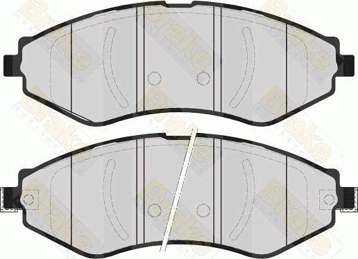 Brake Engineering PA1601 - Kit pastiglie freno, Freno a disco autozon.pro