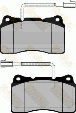 Brake Engineering PA1684 - Kit pastiglie freno, Freno a disco autozon.pro