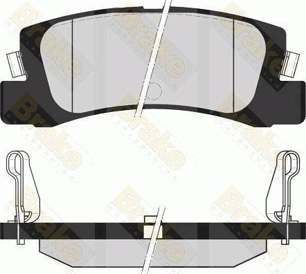 Brake Engineering PA1680 - Kit pastiglie freno, Freno a disco autozon.pro