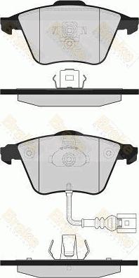 Brake Engineering PA1681 - Kit pastiglie freno, Freno a disco autozon.pro