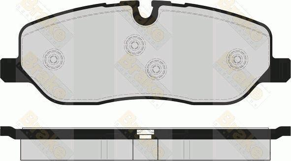 Brake Engineering PA1672 - Kit pastiglie freno, Freno a disco autozon.pro