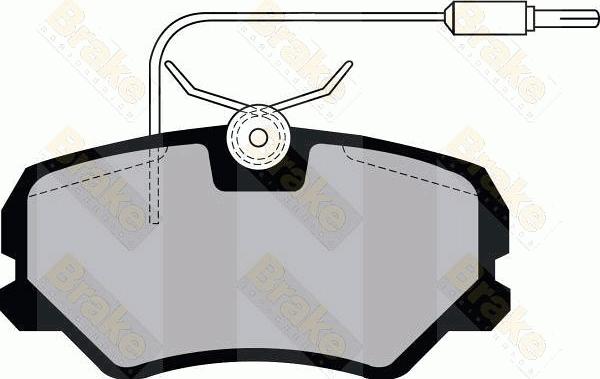 Brake Engineering PA1041 - Kit pastiglie freno, Freno a disco autozon.pro