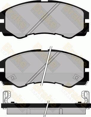 Brake Engineering PA1030 - Kit pastiglie freno, Freno a disco autozon.pro