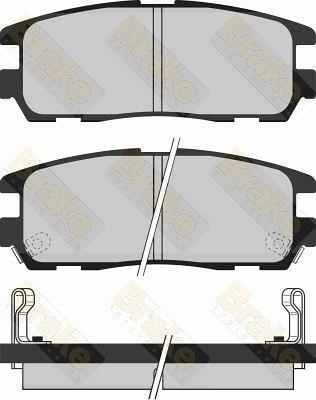 Brake Engineering PA1031 - Kit pastiglie freno, Freno a disco autozon.pro