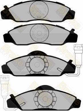 Brake Engineering PA1158 - Kit pastiglie freno, Freno a disco autozon.pro