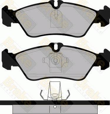 Brake Engineering PA1104 - Kit pastiglie freno, Freno a disco autozon.pro