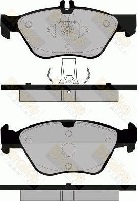 Brake Engineering PA1105 - Kit pastiglie freno, Freno a disco autozon.pro