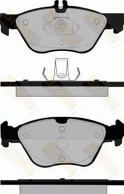 Brake Engineering PA1106 - Kit pastiglie freno, Freno a disco autozon.pro