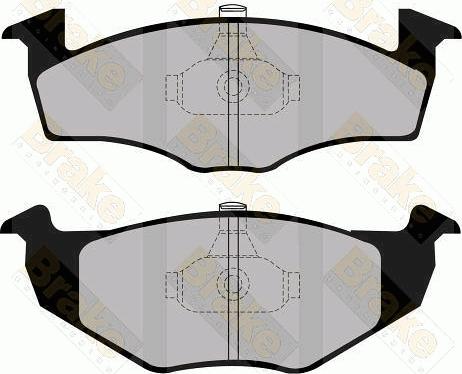 Brake Engineering PA1139 - Kit pastiglie freno, Freno a disco autozon.pro