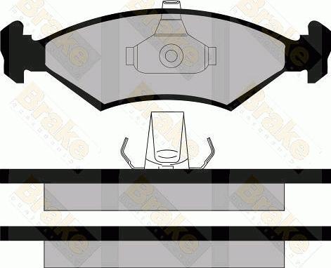 Brake Engineering PA1126 - Kit pastiglie freno, Freno a disco autozon.pro