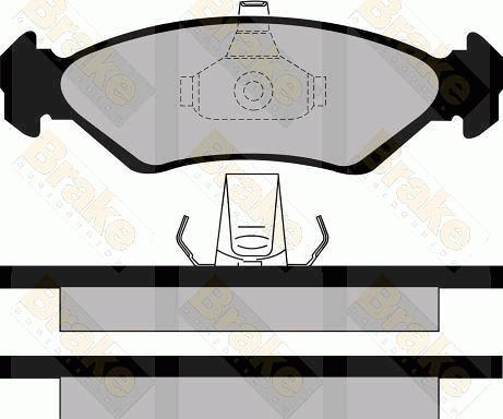 Brake Engineering PA1127 - Kit pastiglie freno, Freno a disco autozon.pro