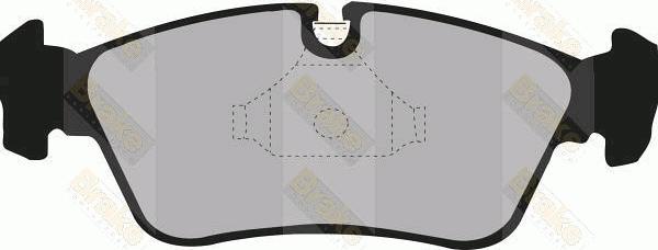 Brake Engineering PA1179 - Kit pastiglie freno, Freno a disco autozon.pro