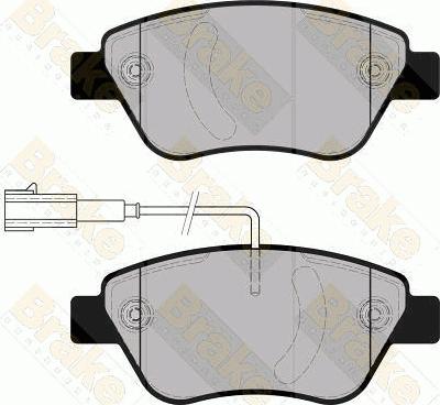 Brake Engineering PA1861 - Kit pastiglie freno, Freno a disco autozon.pro