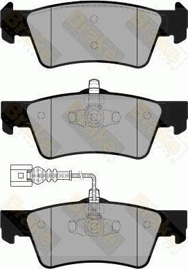 Brake Engineering PA1863 - Kit pastiglie freno, Freno a disco autozon.pro