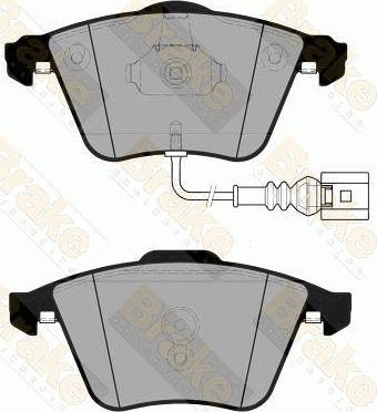 Brake Engineering PA1833 - Kit pastiglie freno, Freno a disco autozon.pro