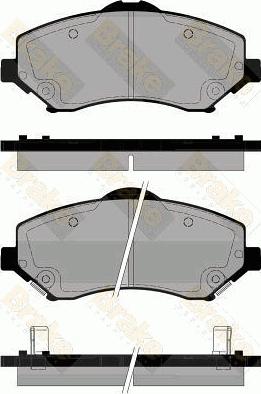 Brake Engineering PA1837 - Kit pastiglie freno, Freno a disco autozon.pro