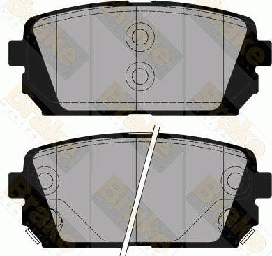 Brake Engineering PA1874 - Kit pastiglie freno, Freno a disco autozon.pro