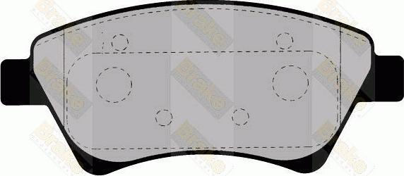 Brake Engineering PA1392 - Kit pastiglie freno, Freno a disco autozon.pro