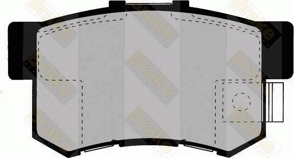 Brake Engineering PA1347 - Kit pastiglie freno, Freno a disco autozon.pro