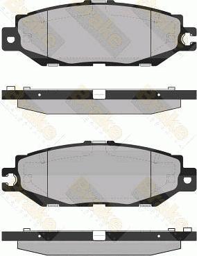 Brake Engineering PA1360 - Kit pastiglie freno, Freno a disco autozon.pro