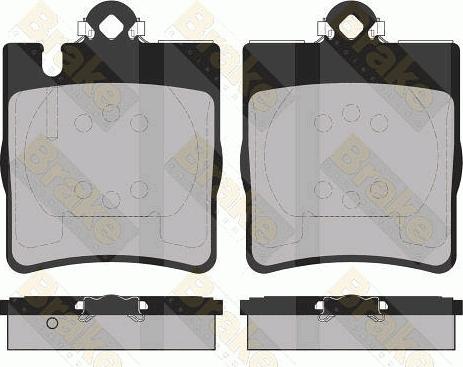 Brake Engineering PA1368 - Kit pastiglie freno, Freno a disco autozon.pro