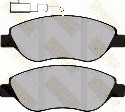 Brake Engineering PA1308 - Kit pastiglie freno, Freno a disco autozon.pro