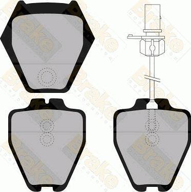 Brake Engineering PA1329 - Kit pastiglie freno, Freno a disco autozon.pro