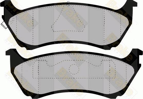 Brake Engineering PA1241 - Kit pastiglie freno, Freno a disco autozon.pro