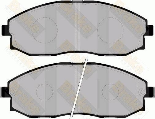 Brake Engineering PA1242 - Kit pastiglie freno, Freno a disco autozon.pro