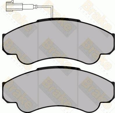 Brake Engineering PA1284 - Kit pastiglie freno, Freno a disco autozon.pro