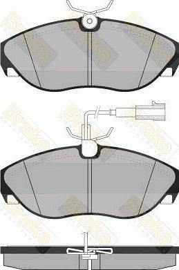 Brake Engineering PA1287 - Kit pastiglie freno, Freno a disco autozon.pro